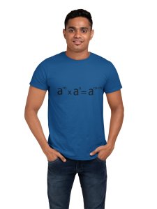 a square m x a square n=a square m+n (Blue T) -Clothes for Mathematics Lover - Foremost Gifting Material for Your Friends, Teachers, and Close Ones