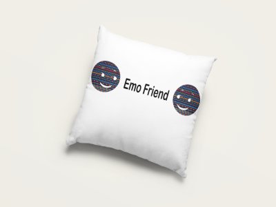 Emo Friend Emoji - Emoji Printed Pillow Covers For Emoji Lovers(Pack Of Two)