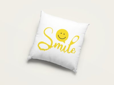 Smile Please Emoji - Emoji Printed Pillow Covers For Emoji Lovers(Pack Of Two)