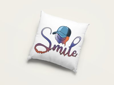 Scary Smile Emoji - Emoji Printed Pillow Covers For Emoji Lovers(Pack Of Two)