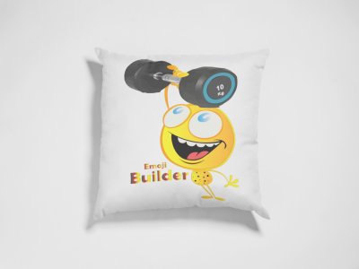 Gym Freck Emoji - Emoji Printed Pillow Covers For Emoji Lovers(Pack Of Two)