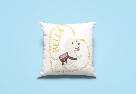 Bella-Printed Pillow Covers For Pet Lovers(Pack Of Two)