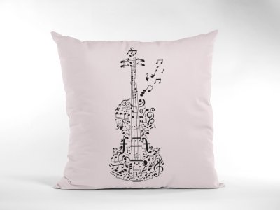 Violin - Special Printed Pillow Covers For Music Lovers(Combo Set of 2)