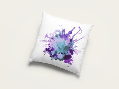 Musical instrument- Special Printed Pillow Covers For Music Lovers(Combo Set of 2)