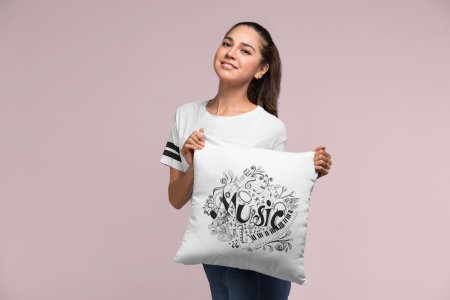 Music- Special Printed Pillow Covers For Music Lovers(Combo Set of 2)