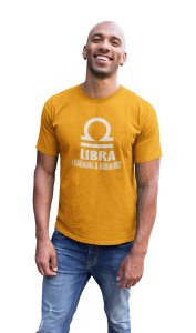 Libra, charming and harmony (Yellow T) - Printed Zodiac Sign Tshirts - Made especially for astrology lovers people