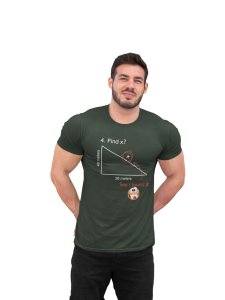 Find x? (Green T)- Clothes for Mathematics Lover - Suitable for Math Lover Person - Foremost Gifting Material for Your Friends, Teachers, and Close Ones