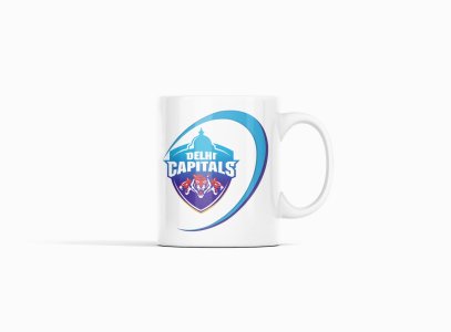 Delhi capitals, Curved line - IPL designed Mugs for Cricket lovers