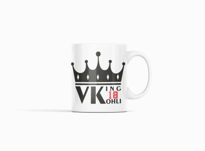 King Kohli, crown - IPL designed Mugs for Cricket lovers