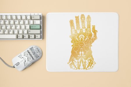 Thanos hand glove- Printed animated Mousepad for animation lovers