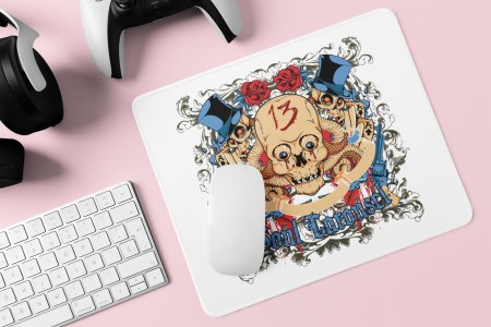 The skull, 13th - Printed animated Mousepad for animation lovers