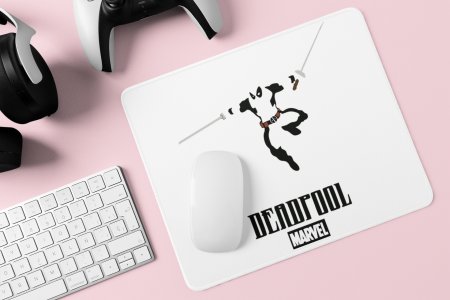Deadpool on the air - Printed animated Mousepad for animation lovers