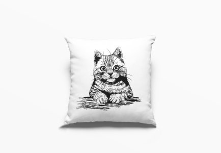Cat Eyes-Printed Pillow Covers For (Pack Of Two)