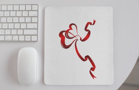 Heart Ribbon- Designable Printed Mousepads(20cm x 18cm)
