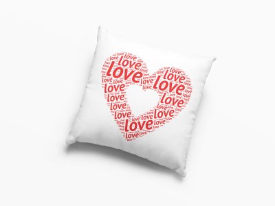 Love Hearts -Printed Pillow Covers For (Pack Of Two)