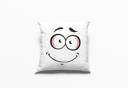 Simley Face -Printed Pillow Covers For (Pack Of Two)