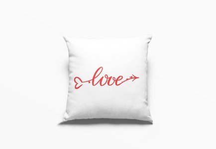 Arrow Of Love text-Printed Pillow Covers For (Pack Of Two)