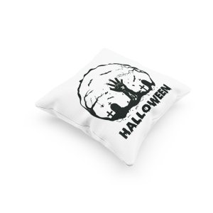 Halloween, graveyard, (BG white) -Halloween Theme Pillow Covers (Pack Of 2)
