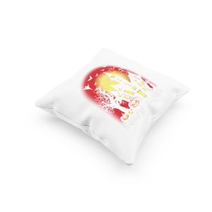 Halloween Scary Illustration -Hunted House-Halloween Theme Pillow Covers (Pack Of 2)