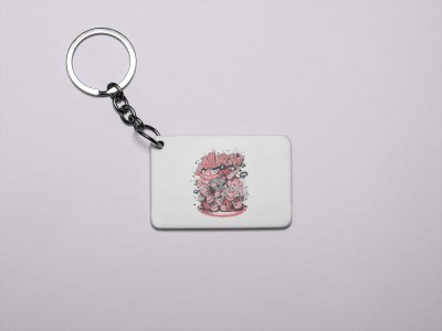 Aaaghhh!!!!-Printed Acrylic Keychains(Pack Of 2)