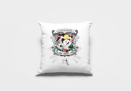 Casino, A White Girl Looking Left-Printed Pillow Covers(Pack Of 2)