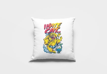 I Hate Cat-Printed Pillow Covers(Pack Of 2)