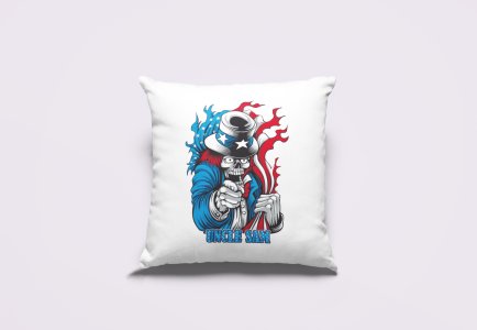 Uncle Sam-Printed Pillow Covers(Pack Of 2)