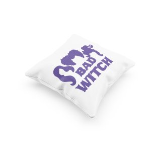 Bad Witch -Violet -Halloween Theme Pillow Covers (Pack Of 2)