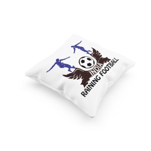 INDIA Raining Football -Printed Pillow Covers (Pack Of 2)
