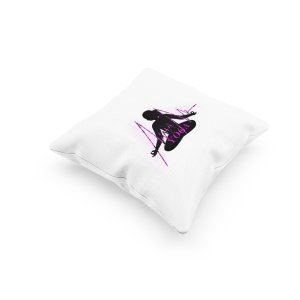 Yoga Heartbeat Text In Pink -Printed Pillow Covers(Pack Of 2)