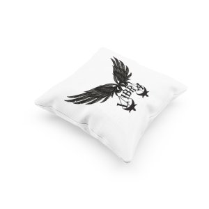 Libra symbol (Text above) - Printed Pillow Covers(Pack Of 2)