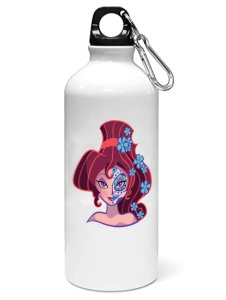 Megara face - Printed Sipper Bottles For Animation Lovers