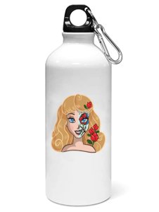Sleeping Beuty face - Printed Sipper Bottles For Animation Lovers