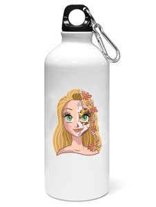 Rupunzel face - Printed Sipper Bottles For Animation Lovers