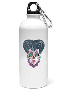 Spooky face Aunty - Printed Sipper Bottles For Animation Lovers