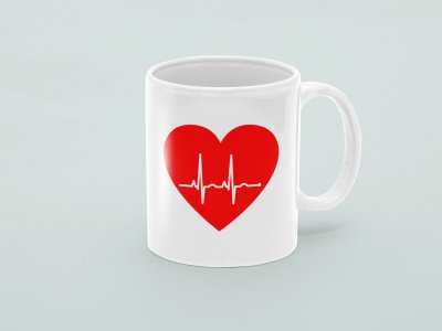 Heartbeat - Printed Coffee Mugs For Valentines Day