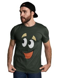 Happy Emoji T-shirt (Green) - Clothes for Emoji Lovers - Suitable for Fun Events - Foremost Gifting Material for Your Friends and Close Ones