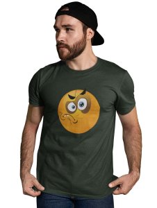 Angry Emoji T-shirt (Green) - Clothes for Emoji Lovers - Suitable for Fun Events - Foremost Gifting Material for Your Friends and Close Ones
