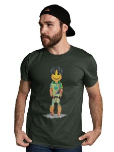 A Young Standing Emoji Boy Printed T-shirt (Green) - Clothes for Emoji Lovers - Suitable for Fun Events - Foremost Gifting Material for Your Friends and Close Ones