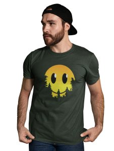 Dissappearing Emoji T-shirt (Green) - Clothes for Emoji Lovers -Foremost Gifting Material for Your Friends and Close Ones