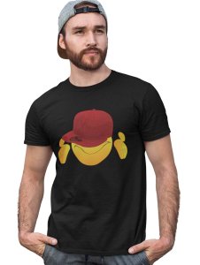 Eyes Covered with Cap Emoji T-shirt - Clothes for Emoji Lovers - Suitable for Fun Events - Foremost Gifting Material for Your Friends and Close Ones