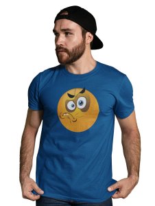 Angry Emoji T-shirt (Blue) - Clothes for Emoji Lovers - Suitable for Fun Events - Foremost Gifting Material for Your Friends and Close Ones