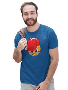 Peek a Boo Emoji T-shirt (Blue) - Clothes for Emoji Lovers - Suitable for Fun Events - Foremost Gifting Material for Your Friends and Close Ones