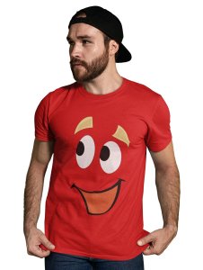 Happy Emoji T-shirt (Red) - Clothes for Emoji Lovers - Foremost Gifting Material for Your Friends and Close Ones