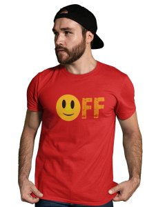 Mood off Emoji T-shirt (Red) - Clothes for Emoji Lovers - Foremost Gifting Material for Your Friends and Close Ones