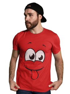 Baby Tongue Emoji T-shirt (Red) - Clothes for Emoji Lovers - Foremost Gifting Material for Your Friends and Close Ones
