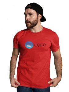 Shivering Cold Emoji T-shirt (Red) - Clothes for Emoji Lovers - Foremost Gifting Material for Your Friends and Close Ones