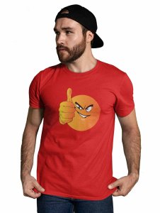 All The Best Emoji Printed T-shirt (Red) - Clothes for Emoji Lovers - Foremost Gifting Material for Your Friends and Close Ones