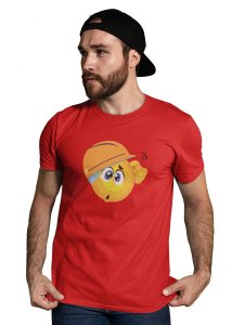 Engineer Emoji T-shirt (Red) - Clothes for Emoji Lovers - Foremost Gifting Material for Your Friends and Close Ones