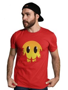 Dissappearing Emoji T-shirt (Red) - Foremost Gifting Material for Your Friends and Close Ones